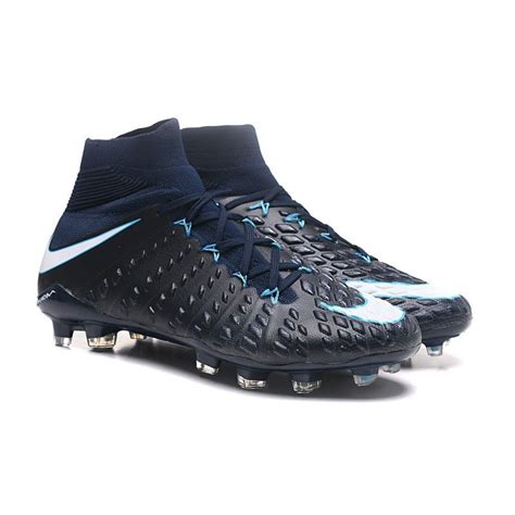 Nike Soccer Cleats - New Nike Hypervenom Phantom III DF FG Blue Black White