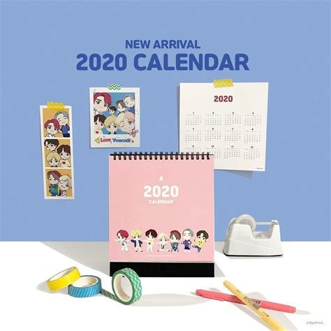 BTS CHARACTER 2020 CALENDAR – COKODIVE