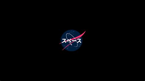 4K, Japanese, dark, NASA, minimalism, logo, HD Wallpaper | Rare Gallery