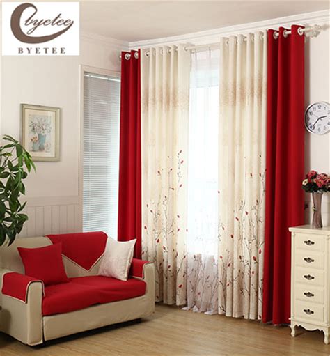 Pin by Pinner on Curtains and drapes | Red curtains living room, Red ...