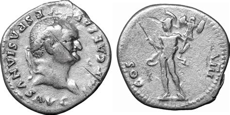 Roman Empire denarius Denar 77-78 Vespasian VF+ | MA-Shops