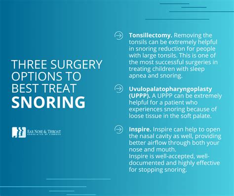 Ear Nose and Throat - 6 Snoring Surgery Options That Could End Your Snoring