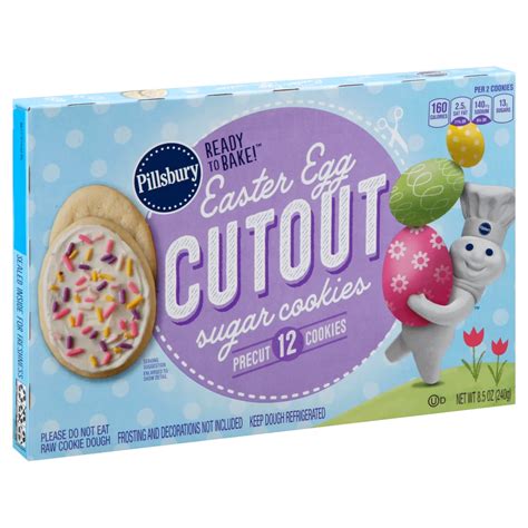 Pillsbury Ready to Bake! Easter Egg Cutout Sugar Cookies - Shop Biscuit & cookie dough at H-E-B