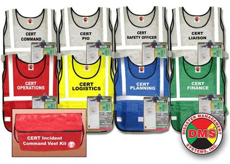 CERT Incident Command Vest Kit | DMS-05313 | Disaster Management Systems