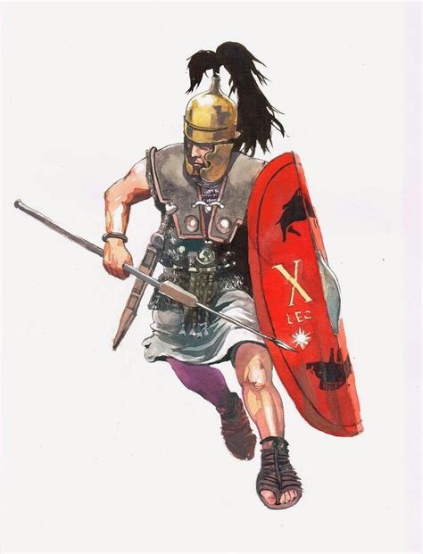 Roman Legionary Legio X Triarii | Armure romaine, Guerriers romains, Centurion romain