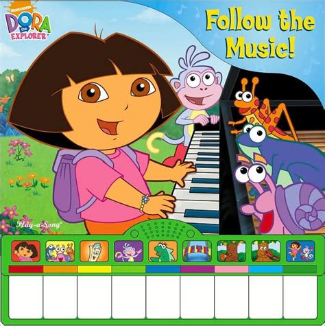 Dora The Explorer Follow That Music Piano Book (Dora the Explorer Series) by Publications ...