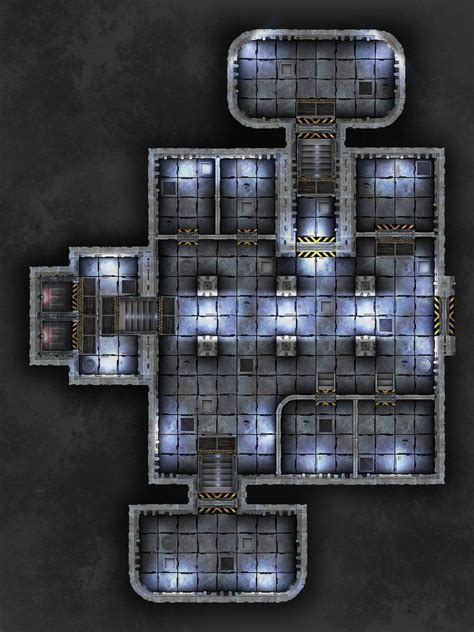 Sci fi Tactical Map | Map layout, Fantasy map, Dungeon maps