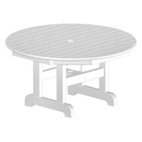 POLYWOOD® Recycled Plastic Round Outdoor Coffee Table - Walmart.com ...