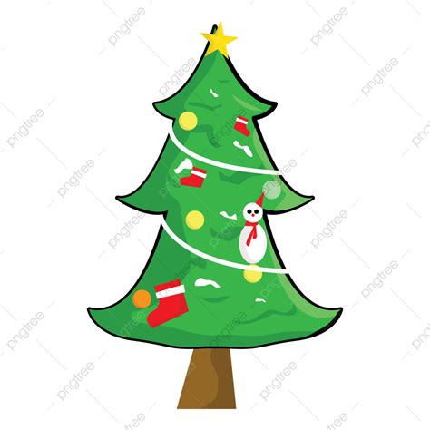 Merry Christmas Pine Tree, Merry, Christmas, Pine PNG and Vector with ...