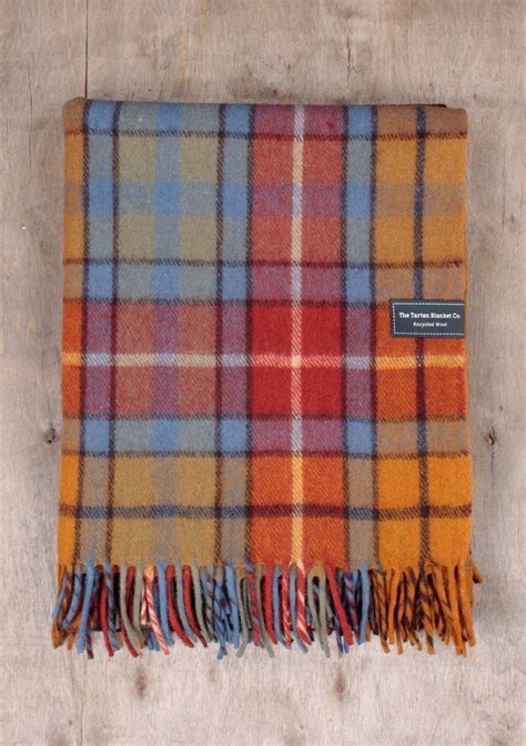 Recycled Wool Blanket in Buchanan Antique Tartan Tartan Throws, Plaid ...