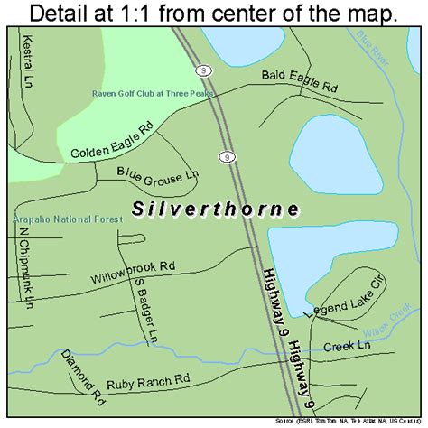 Silverthorne Colorado Street Map 0870525