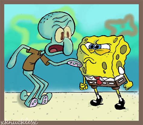 Squidward and Spongebob by xKnucklesx on DeviantArt