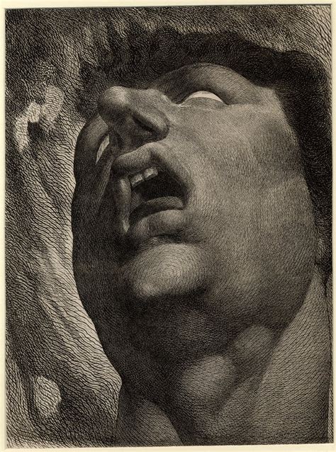 Head of a Damned Soul in Dante’s Inferno, William Blake (after Henry ...