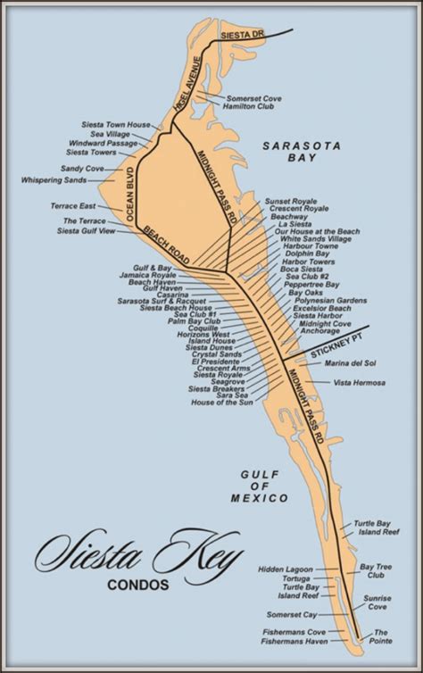 Siesta Beach Sarasota Florida Map | Printable Maps