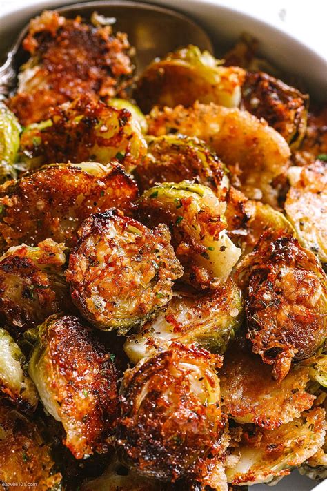 Garlic Parmesan Roasted Brussels Sprouts | Roasted vegetable recipes, Brussel sprout recipes ...