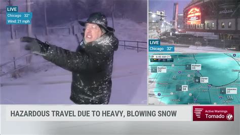 Cantore Shocked By Chicago Thundersnow - Videos from The Weather Channel