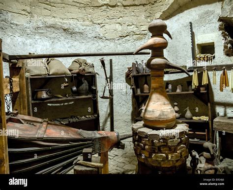 Alchemy laboratory hi-res stock photography and images - Alamy