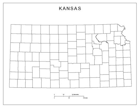 Kansas Blank Map