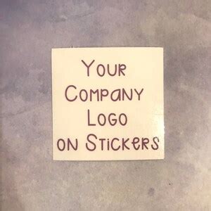 Custom Logo Stickers Business Stickers Business Merchandise - Etsy