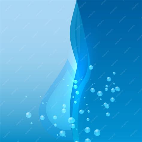 Premium Vector | Fresh water background of bright glowing blue blur with drops02