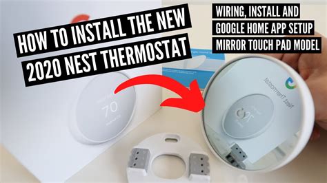 How To Install New Google Nest Thermostat 2020 | Google Home App - YouTube