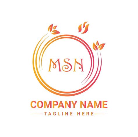 MSN Letter logo design, MSN vector logo, MSN with shape, MSN template ...