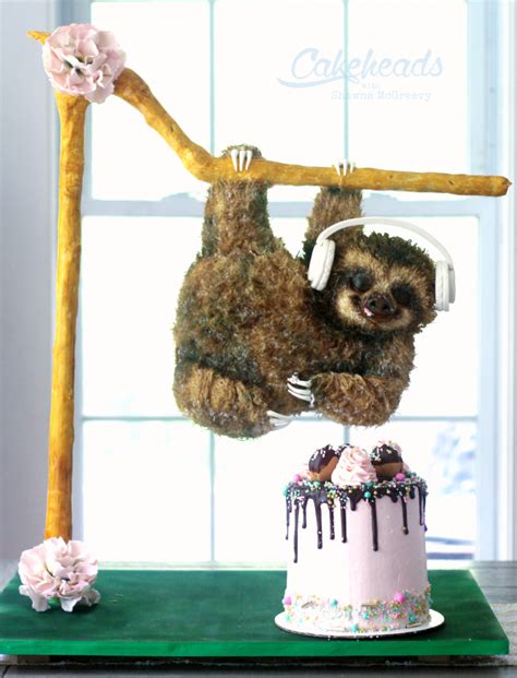 Hanging Sloth Cake! | Cakeheads