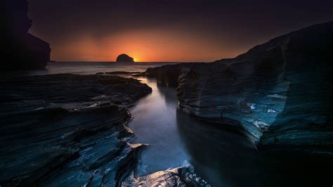 Trebarwith Strand, 4k, 5k wallpaper, 8k, England, travel, tourism ...