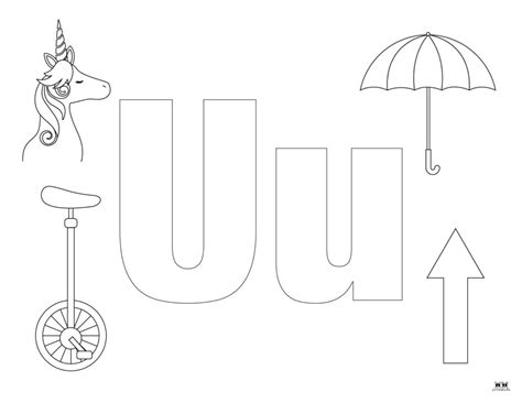 U Coloring Pages