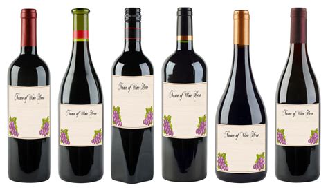 Free Wine Bottle Label Template Microsoft Word - Printable Templates