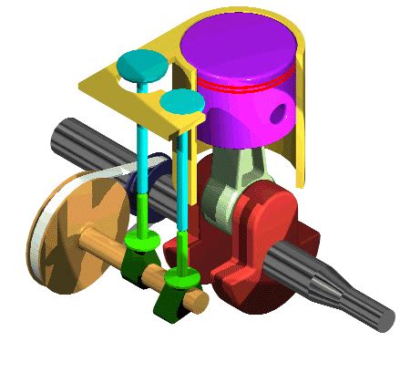 Internal Combustion Engine Animation