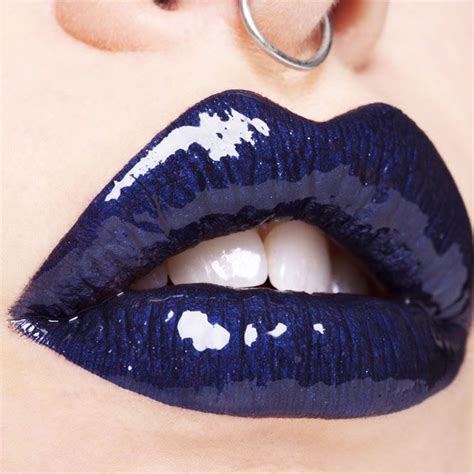 42 Blue Lipstick Shades We're Falling For This Season | Blue lipstick makeup, Blue lipstick ...