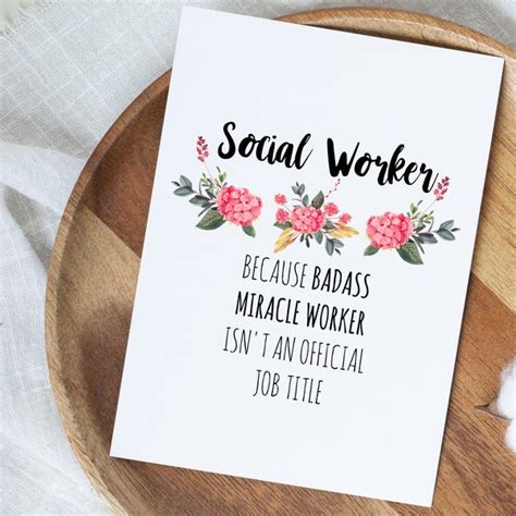 Social Worker Thank You Cards - Etsy