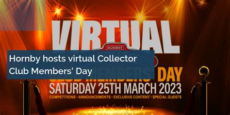 Hornby hosts virtual Collector Club Members' Day