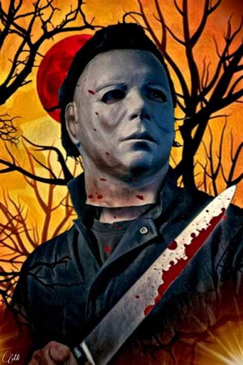 Halloween Michael Myers Inspired Prints, Michael Myers Painting, Horror Fans – Poster | Canvas ...