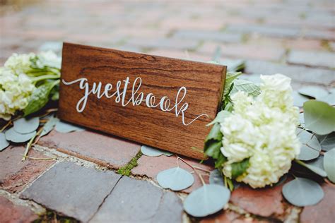 Guestbook Rustic Wedding Sign Guestbook Table Sign for Rustic | Etsy