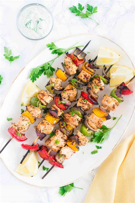 Grilled Mediterranean Chicken Kebabs - Delicious Meets Healthy