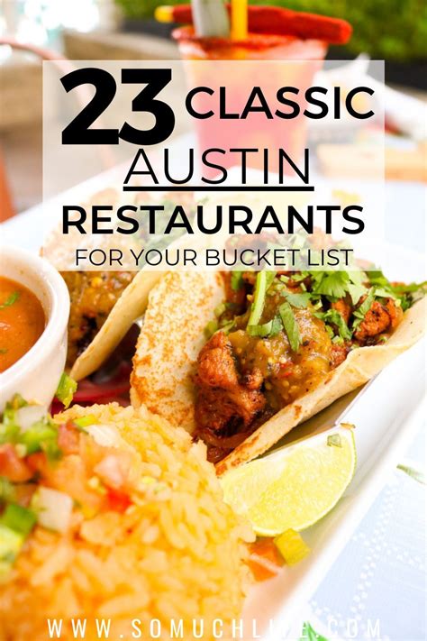 23 Classic Austin Restaurants For Your Bucket List - So Much Life | Austin food, Austin ...