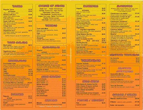 Menu at Taqueria El Dorado desserts, El Dorado Hills