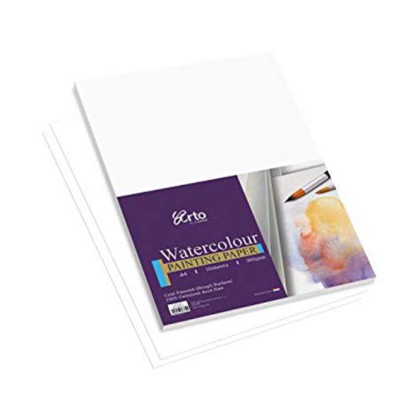 Watercolor painting paper pack 300 gsm (100% cellulose) A1