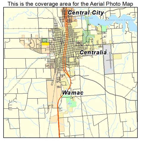 Aerial Photography Map of Centralia, IL Illinois