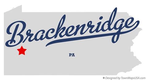 Map of Brackenridge, PA, Pennsylvania