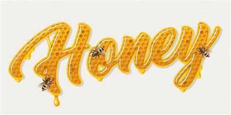 Honey font Vectors & Illustrations for Free Download | Freepik