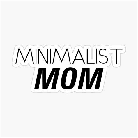 Minimalist Mom Sticker by wingstar in 2021 | Minimalist, Stickers, Mom