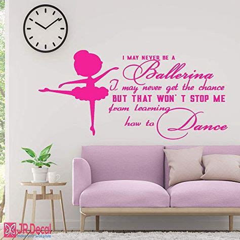 How to Dance - little ballerina quote wall stickers, inspirational ballet quotes, Removeable vi ...