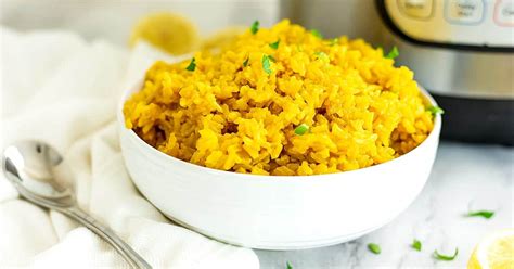 Simple Instant Pot Yellow Rice (Only 6 Ingredients) | Bites of Wellness