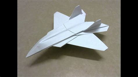 Origami Plane (one of the fastest) - YouTube