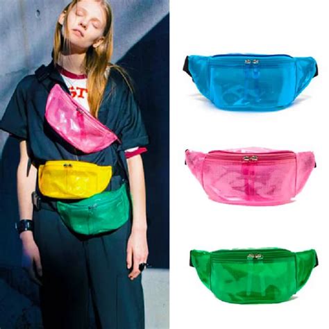 2018 Designer Waist Bag Women PVC Belt Bag Fashion Fanny Pack for Girl Multi Color Large ...