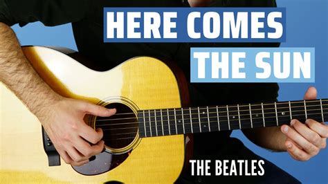 Here Comes The Sun - EASY Fingerstyle Guitar Lesson - The Beatles - YouTube