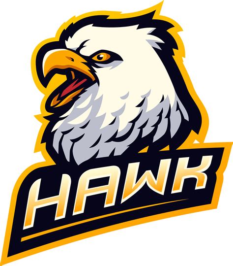 Hawk esport mascot logo design By Visink | TheHungryJPEG